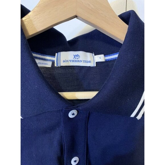 SOUTHERN TIDE Polo Men’s Sz L‎ Blue Polo Shirt - Picture 1 of 8